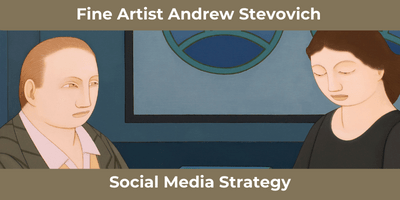 Jenifer Vogt social media management for artist Andrew Stevovich